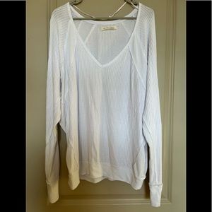 Free people white thermal top